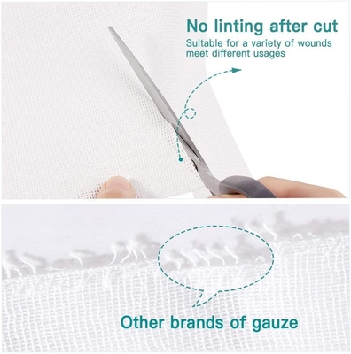 Wit 8 Vouw Medisch Steriel niet Geweven Gauze Pad 10cmx10cm