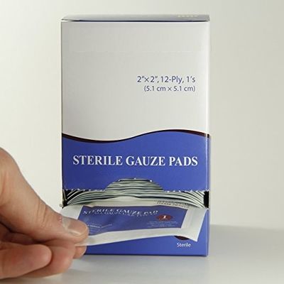 100% katoenen Steriel Kompres Medisch Gauze Pads 19x15
