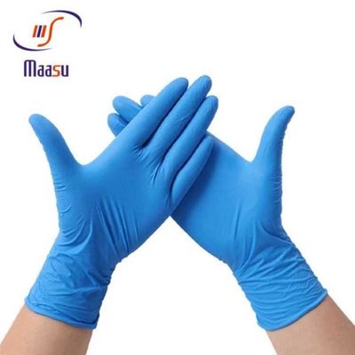 OEM Blauwe Latex Chirurgische Handschoenen, de Beschikbare Handschoenen van het Latexalgemeen medische onderzoek