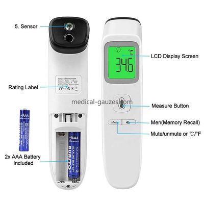 Het onmiddellijke van de het Voorhoofdthermometer van de Lezingsbaby Medische Kenmerkende Materiaal