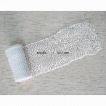 Zacht Medisch Gauze Roll 3m, 100%-Katoen Gauze Bandage Roll